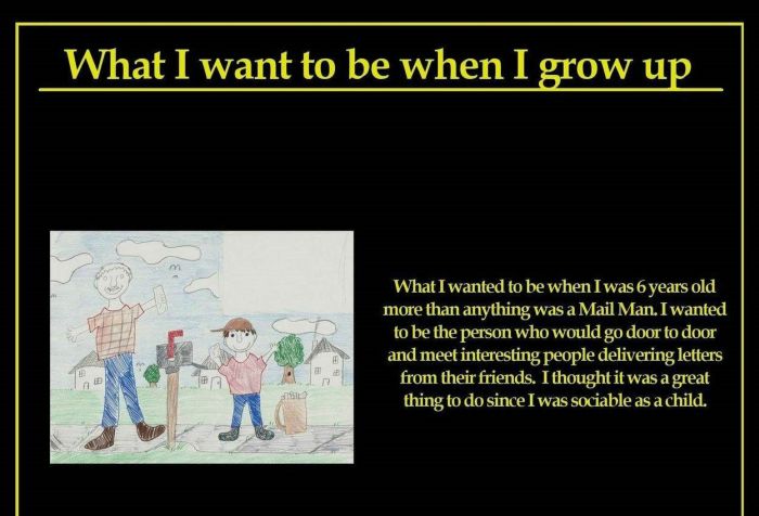 What i want to be when i grow up essay