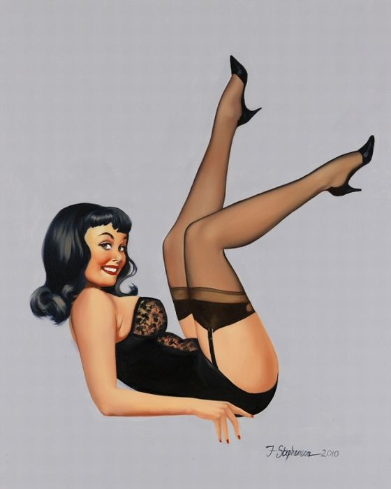 Pin Up Girl Illustrations Pics