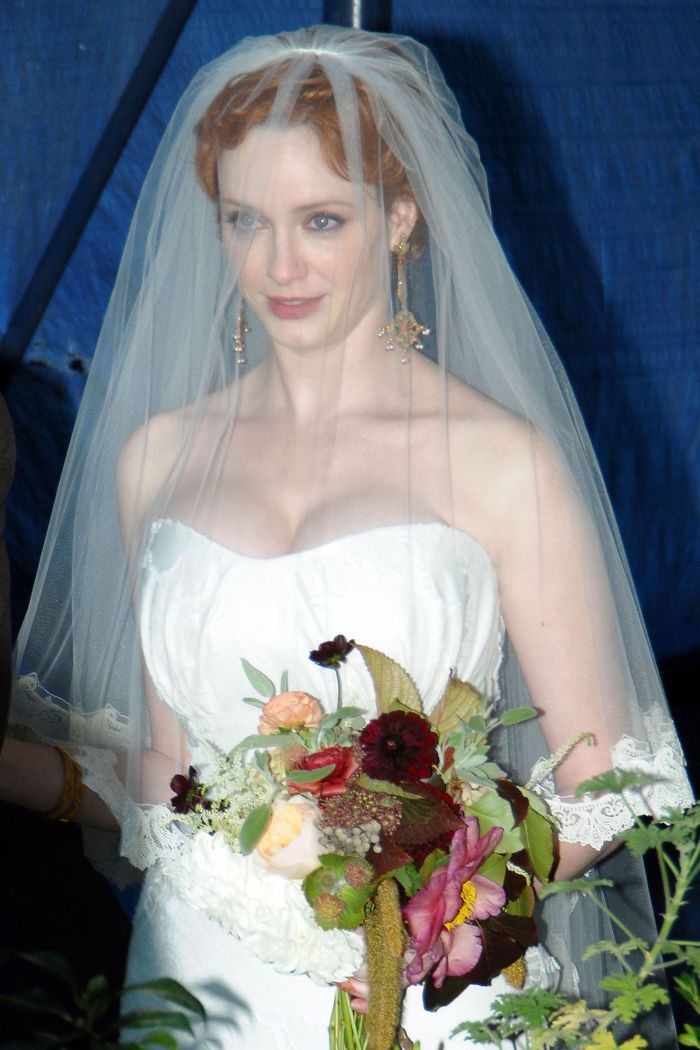 Best tits of Hollywood Christina Hendricks getting married (10 pics)