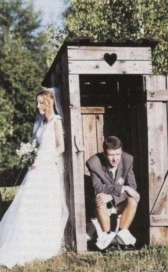 Pictures which will never get in a wedding album...