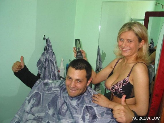 Most sexual hairdressing salon (6 pics)