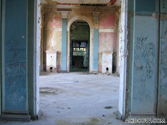 Abandoned Soviet train station in Abkhazia