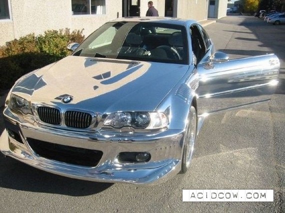 Chromeplated BMW (19 pics)