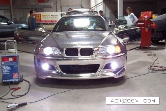 Chromeplated BMW (19 pics)