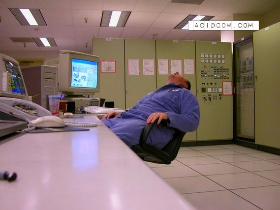 Sleeping at work (14 pics)