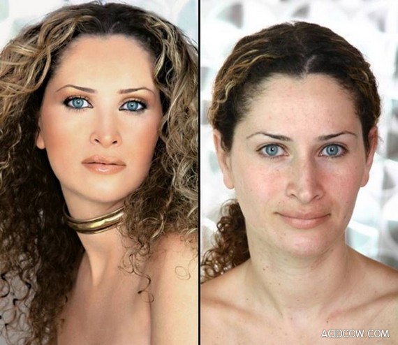 Girls Before and After Make-up (10 pics)