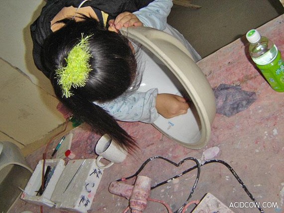 Production of Toilet Bowls in China (47 pics)