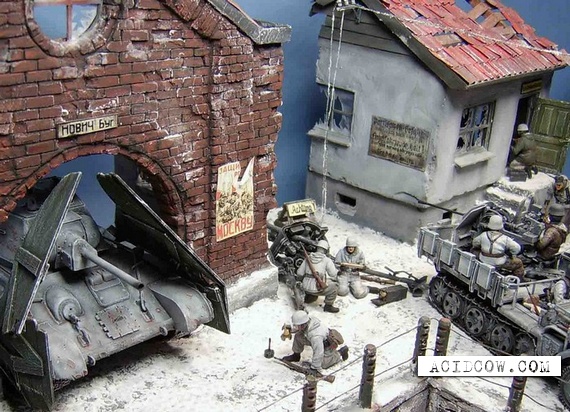 Dioramas and toy soldiers (36 pics)