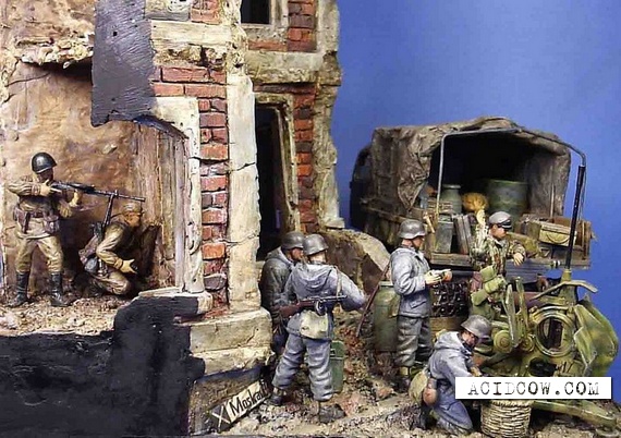 Dioramas and toy soldiers (36 pics)