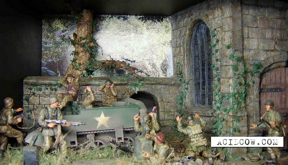 Dioramas and toy soldiers (36 pics)