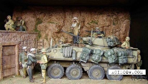 Dioramas and toy soldiers (36 pics)