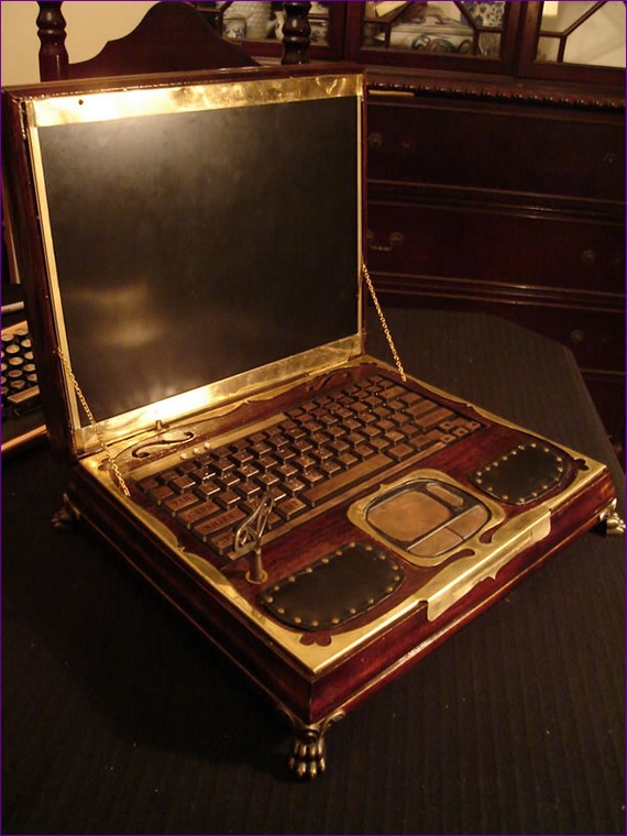Steampunk laptop (8 pics)
