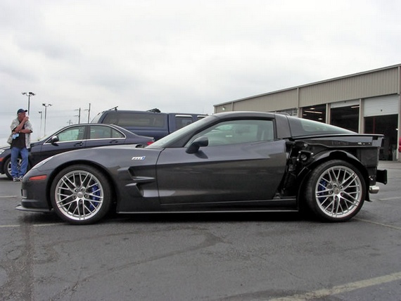 First Crashed Corvette ZR1 Hits EBay For...