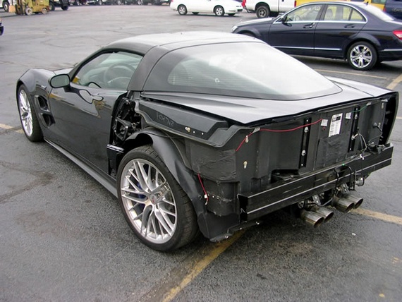 First Crashed Corvette ZR1 Hits EBay For...