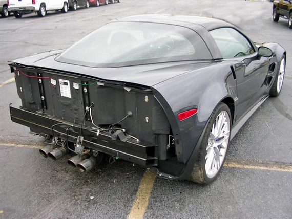 First Crashed Corvette ZR1 Hits EBay For...