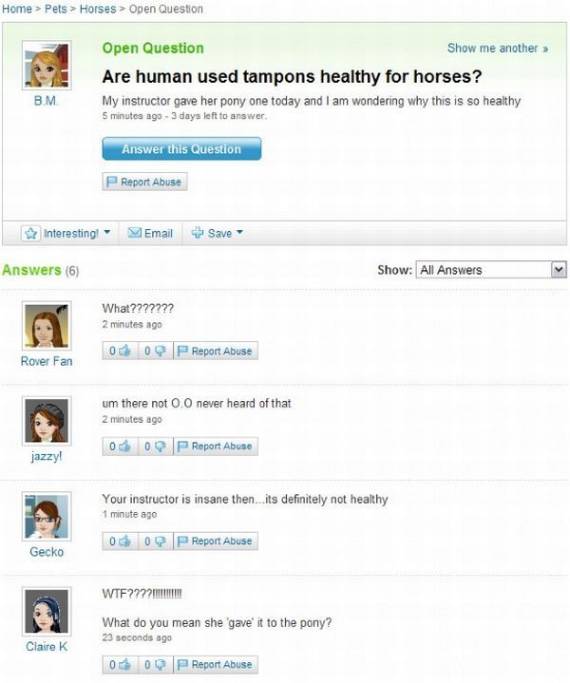 The Best of Yahoo Answers! (35 pics)