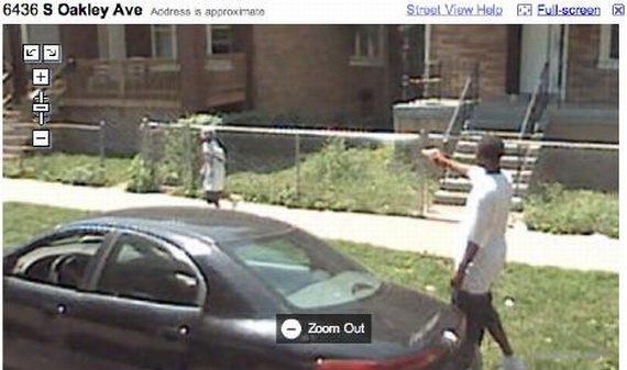 20 Crimes Caught on Google Street View (46 pics)