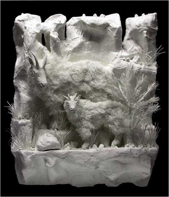 Cast Paper Sculptures by Allen Eckman (61 pics)