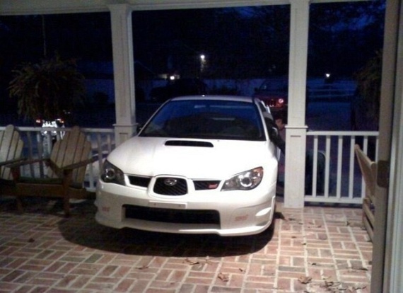 STI parked in a living room (6 pics)