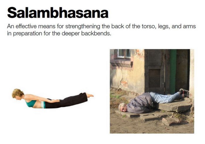 Russian drunk yoga (10 pics)