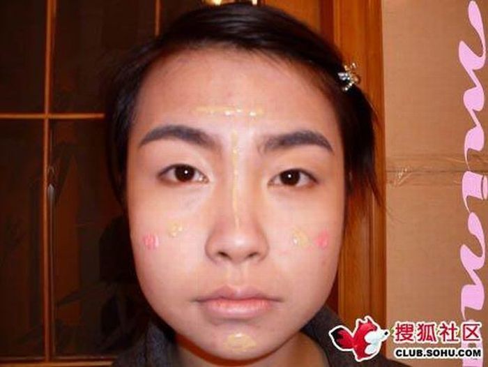Before and after makeup girl (22 pics)