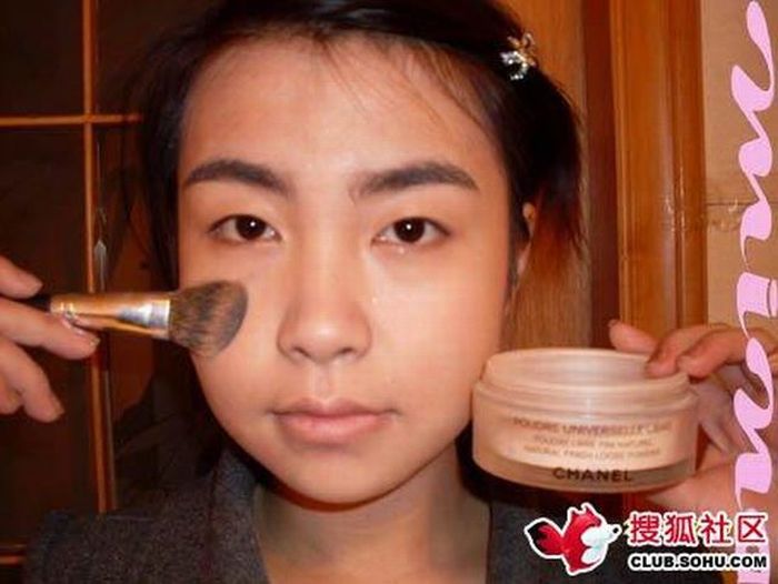 Before and after makeup girl (22 pics)