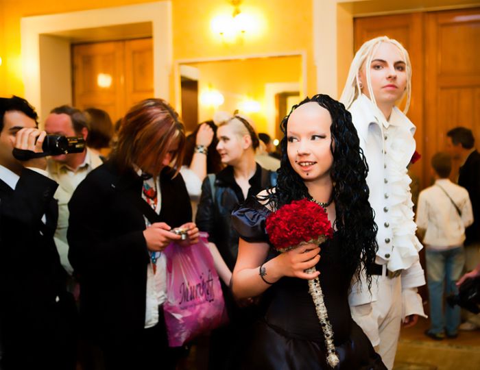 Goth Wedding in Russia (33 pics)