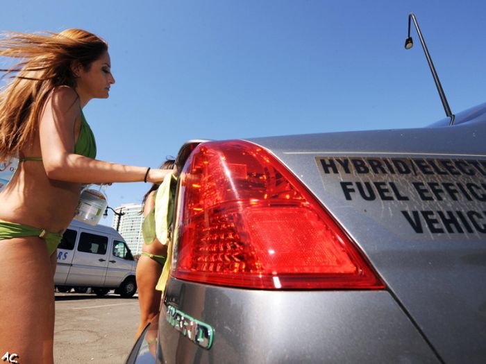 Bikini car wash. Hybrid only.  (21 pics)