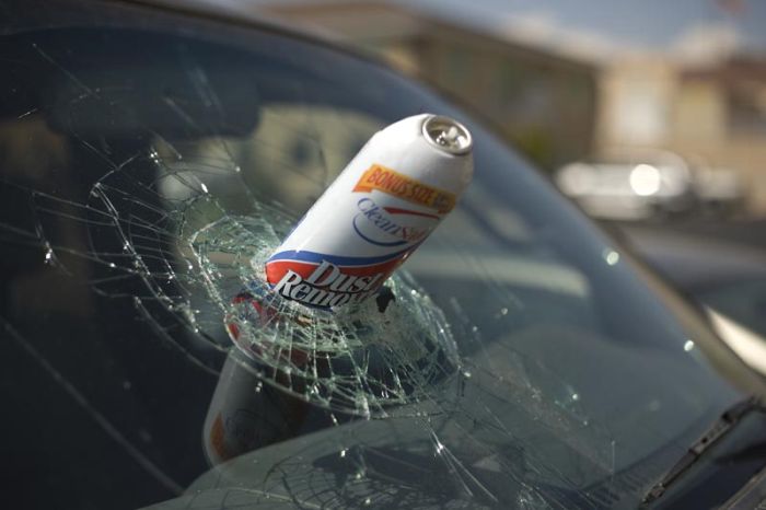 Don't leave canned air in a vehicle  (22 pics)