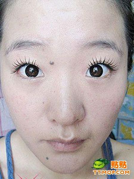 Chinese girl before and after makeup (12 pics)