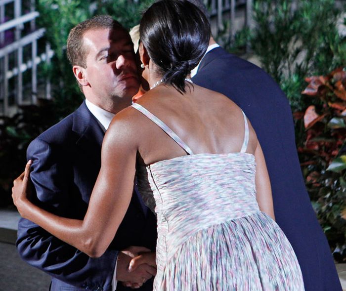Michelle Obama and Silvio Berlusconi (9 pics)