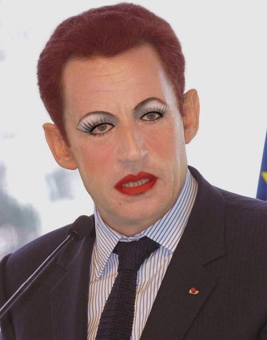 Politicians with makeup (17 pics)