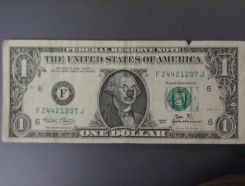 25 Defaced Dollar Bills (25 pics)