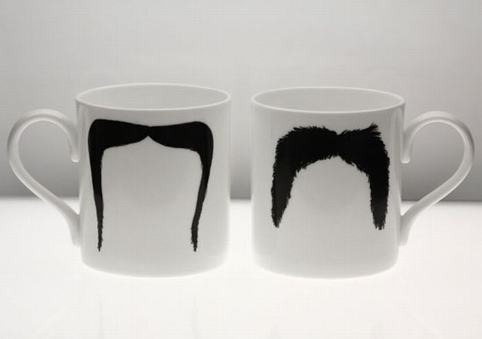 Mustache Cups (6 pics)