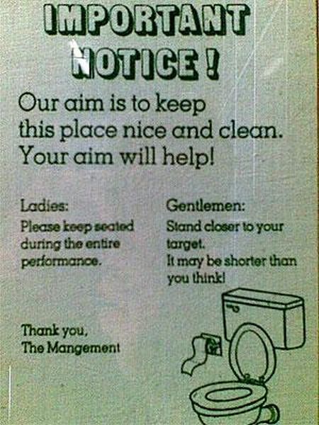 Funny Toilet signs (26 pics)