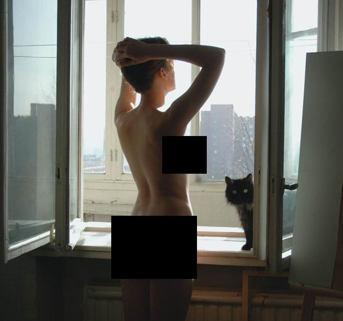 Cat Really Enjoys A Nude Photoshoot (12 pics)