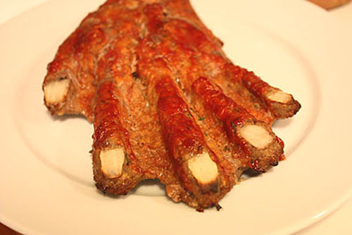 How to Make a Meat Hand for Halloween (30 pics)