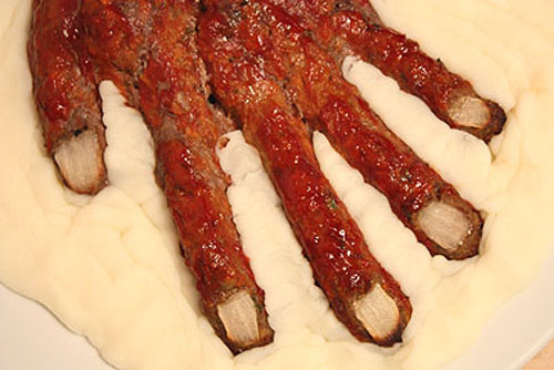 How to Make a Meat Hand for Halloween (30 pics)