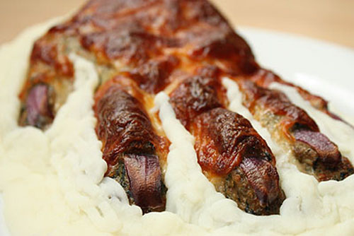 How to Make a Meat Hand for Halloween (30 pics)