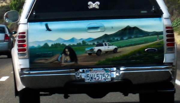 Mexican Airbrushed Tailgate Mural (51 pics)
