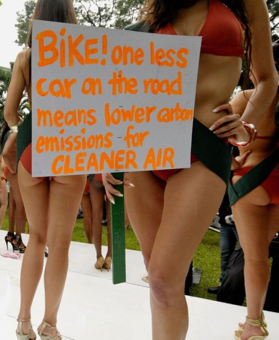 Miss Earth Contestants in Some Sexy Protest (15 pics)