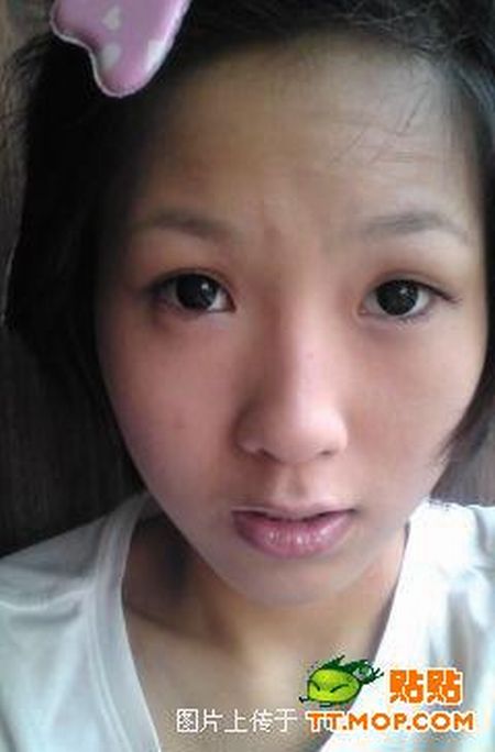 Chinese girl before and after makeup. Part 2 (16 pics)