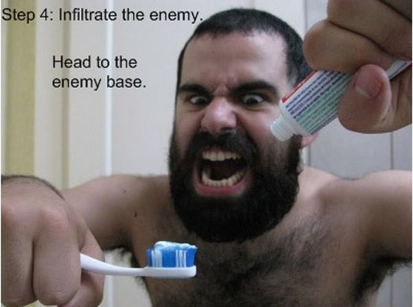 Brush Your Teeth Like a Spartan (7 pics)
