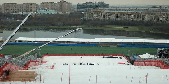 The jump for parallel Slalom FIS Champions Cup in Moscow (28 pics)