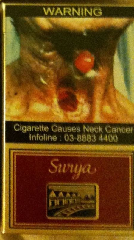 The Scariest Design of Cigarette Packs (6 pics)