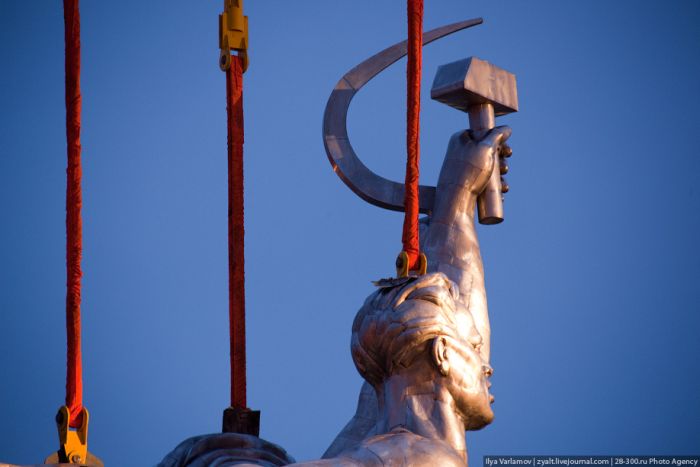 Worker and Kolkhoz Woman Reinstalled in Moscow (63 pics)