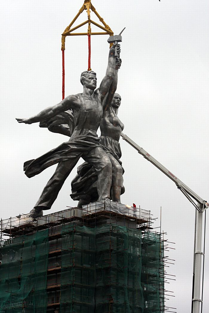 Worker and Kolkhoz Woman Reinstalled in Moscow (63 pics)