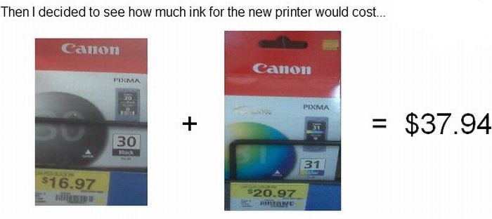 It's Cheaper to Buy a New Printer Than to Buy a New Ink (4 pics)