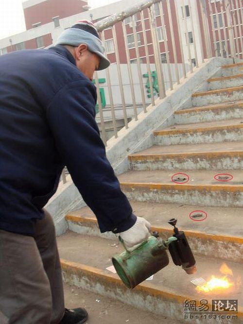 Ad Stickers Removing in China (11 pics)