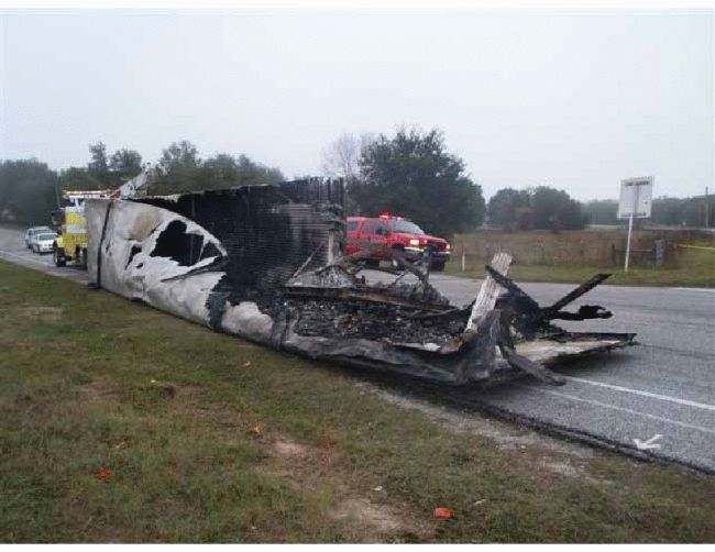 A Fiery Truck Crash (12 pics)